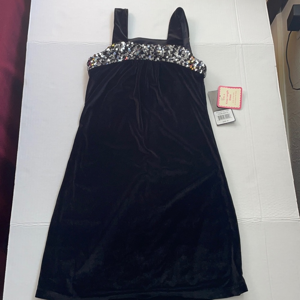 Girls black dress size 10